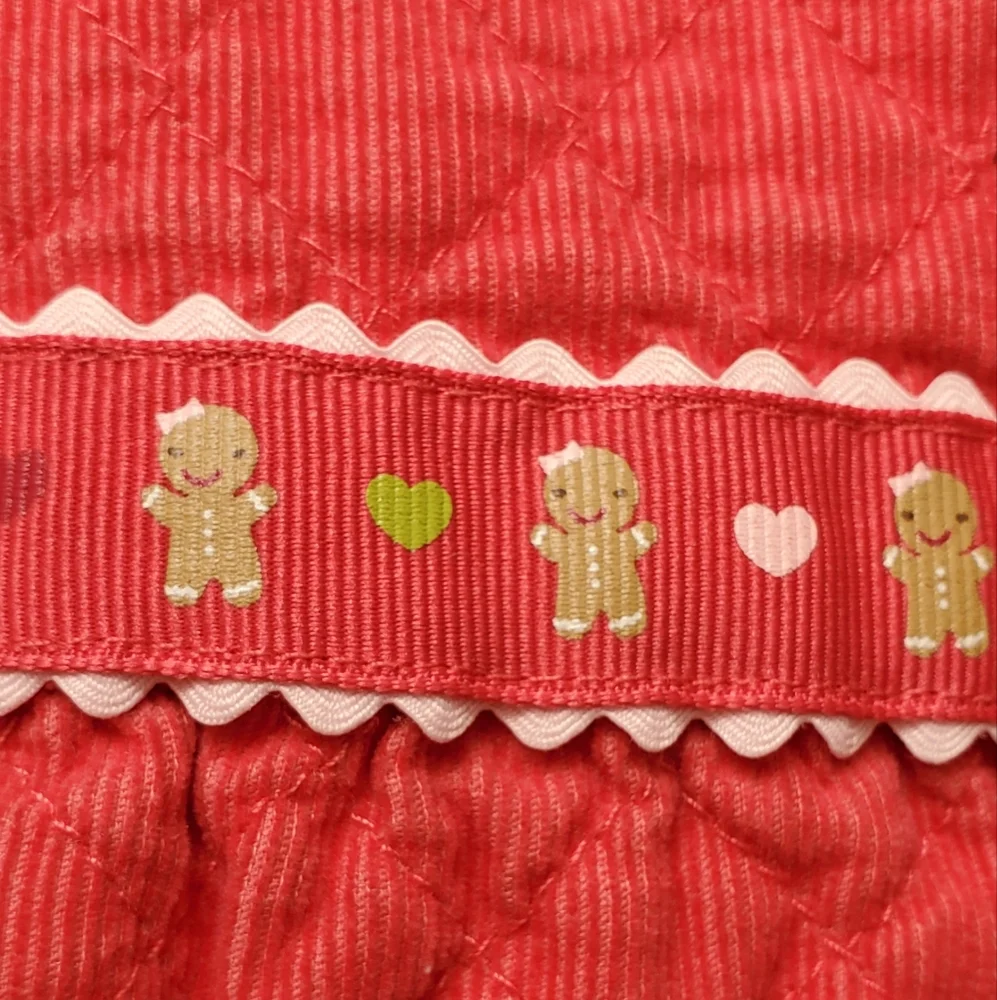 Gymboree Cotton Corduroy Lined Red Dress Size 12-18mos